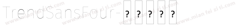 TrendSansFour字体转换