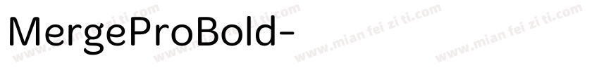 MergeProBold字体转换