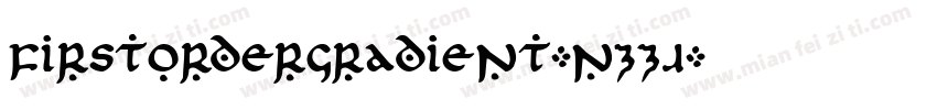 FirstOrderGradient-nzZJ字体转换