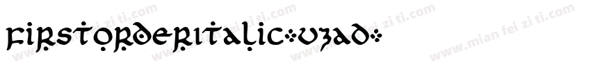 FirstOrderItalic-vzaD字体转换