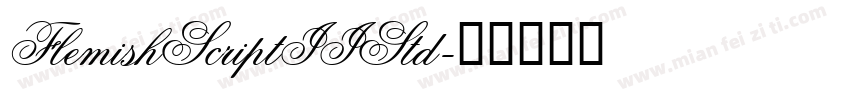FlemishScriptIIStd字体转换