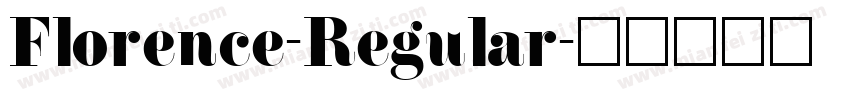 Florence-Regular字体转换