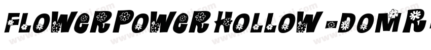 FlowerPowerHollow-domR字体转换