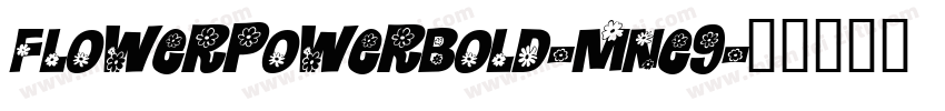 FlowerPowerBold-mne9字体转换