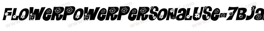 FlowerPowerPersonalUse-7BjAP字体转换