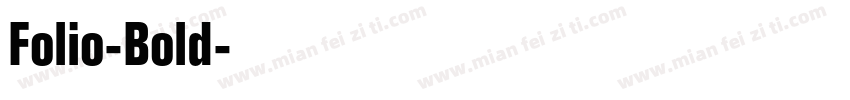 Folio-Bold字体转换