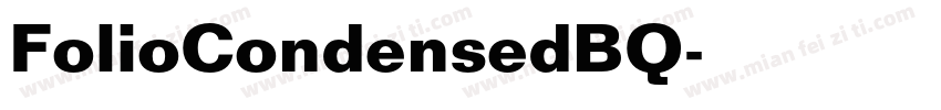 FolioCondensedBQ字体转换
