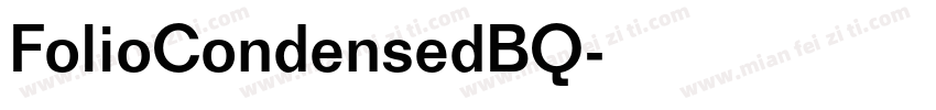 FolioCondensedBQ字体转换