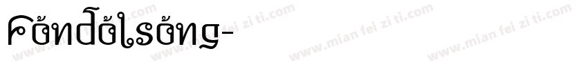 Fondolsong字体转换