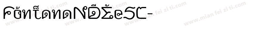 FontanaNDEeSC字体转换
