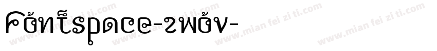 Fontspace-2wov字体转换