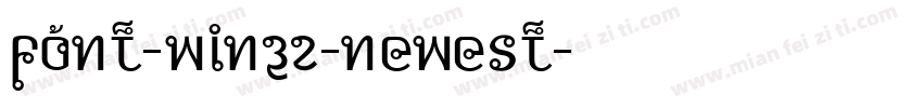 font-win32-newest字体转换