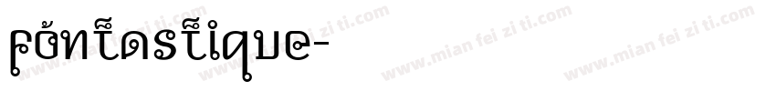fontastique字体转换