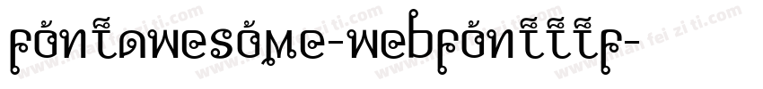 fontawesome-webfontttf字体转换