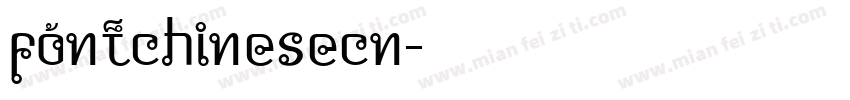 fontchinesecn字体转换