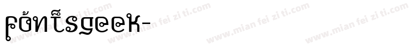 fontsgeek字体转换