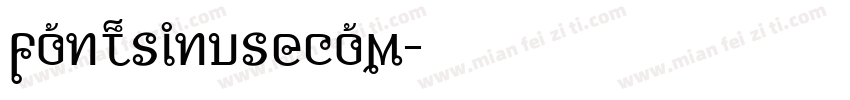 fontsinusecom字体转换