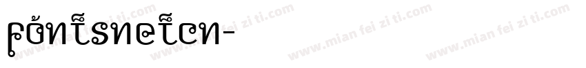 fontsnetcn字体转换