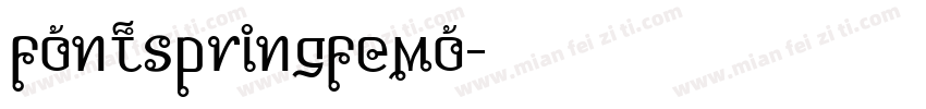 fontspringfemo字体转换