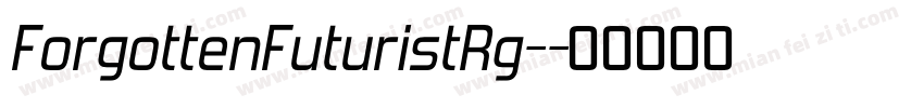 ForgottenFuturistRg-字体转换