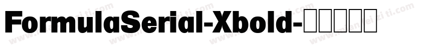 FormulaSerial-Xbold字体转换