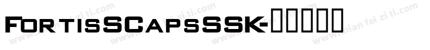 FortisSCapsSSK字体转换