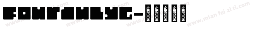 FourJulyG字体转换