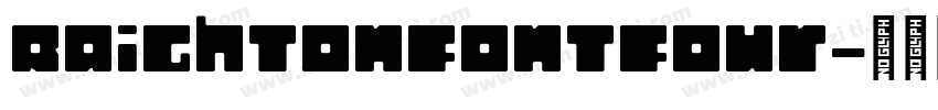 RaightonFontFour字体转换