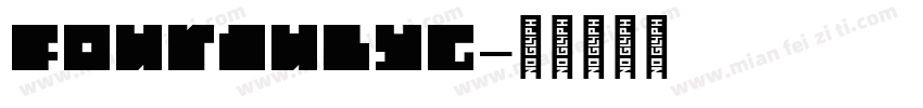 FourJulyG字体转换