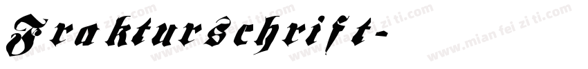 Frakturschrift字体转换