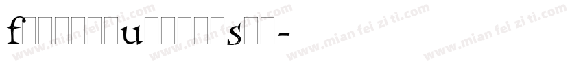FrancesUncialStd字体转换