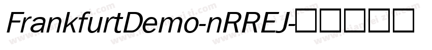 FrankfurtDemo-nRREJ字体转换