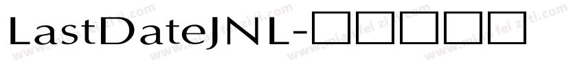LastDateJNL字体转换