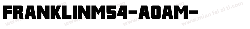 FranklinM54-A0am字体转换