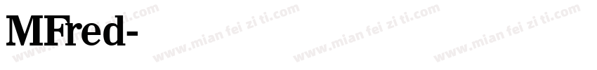 MFred字体转换