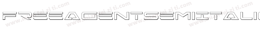 FreeAgentSemiItalic-oV1q字体转换