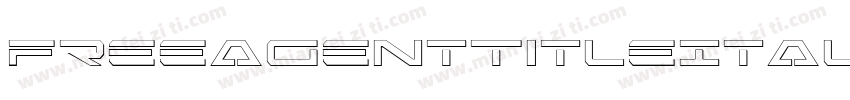 FreeAgentTitleItalic-0war字体转换