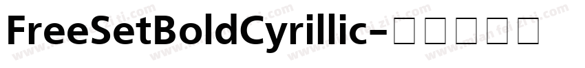 FreeSetBoldCyrillic字体转换