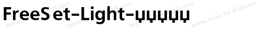 FreeSet-Light字体转换