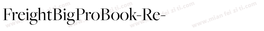 FreightBigProBook-Re字体转换