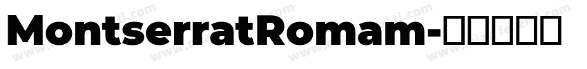 MontserratRomam字体转换
