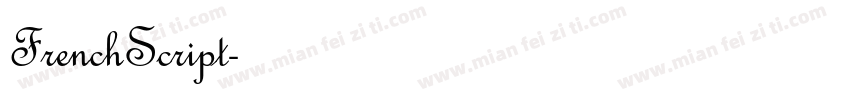 FrenchScript字体转换