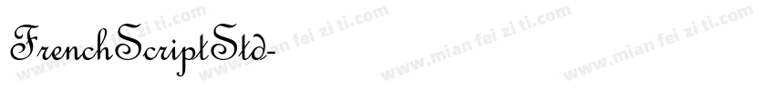 FrenchScriptStd字体转换