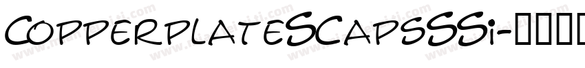 CopperplateSCapsSSi字体转换