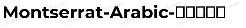 Montserrat-Arabic字体转换