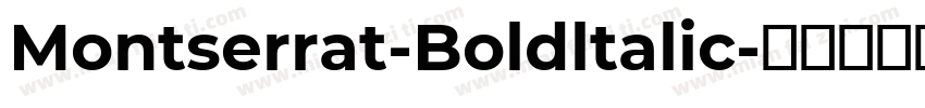 Montserrat-Boldltalic字体转换