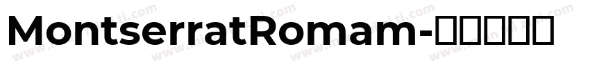 MontserratRomam字体转换