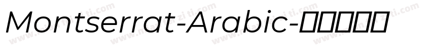 Montserrat-Arabic字体转换
