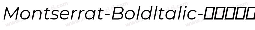 Montserrat-Boldltalic字体转换