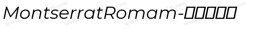 MontserratRomam字体转换